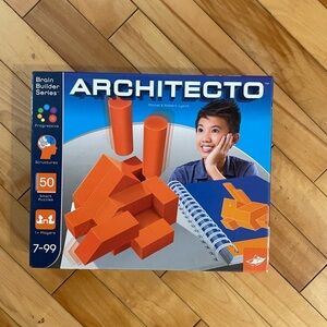 Architect Bright Orange Brain Builder Set